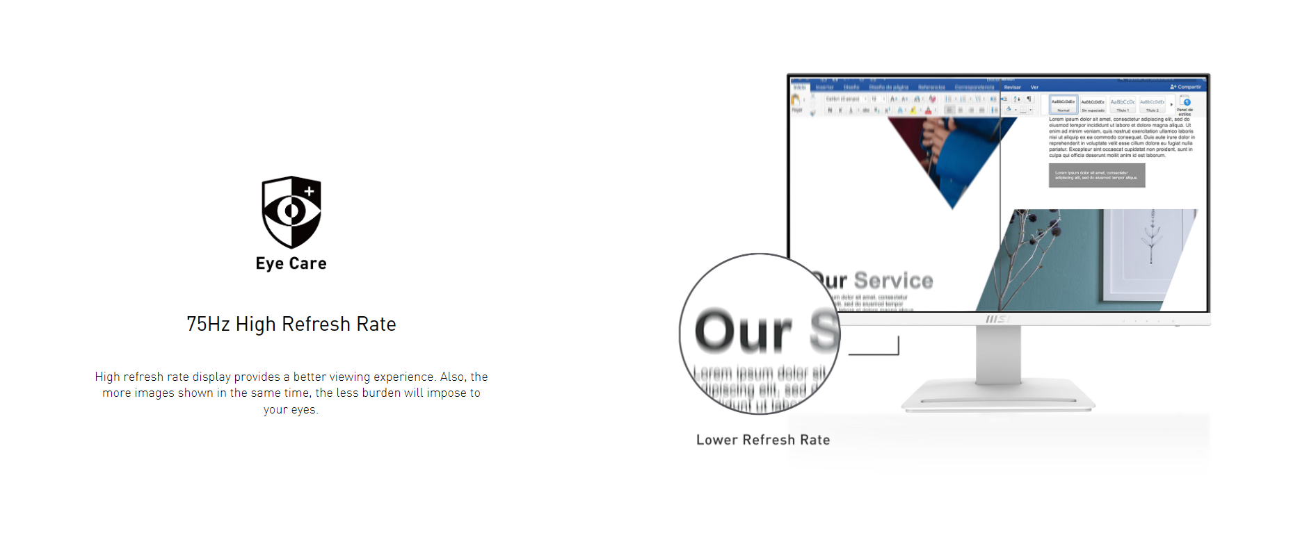 PRO MP243W E14 - 23.8Inch, 144 Hz refresh rate