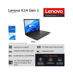 Lenovo K14 G2 - Intel® Core™ i7-1365U (E-cores up to 3.90GHz