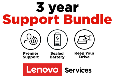 3Y Lenovo Support (Premier Support + Keep Your Drive + Sealed Battery + International Upg)