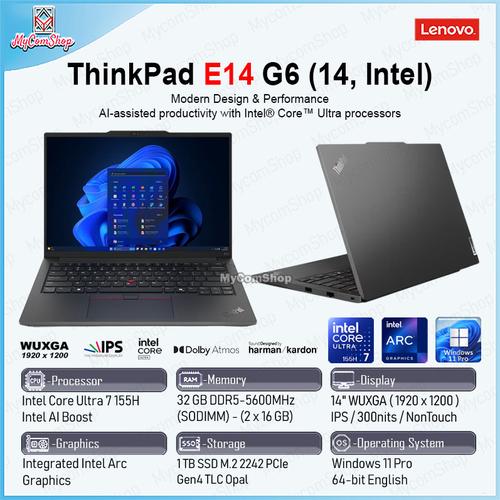 ThinkPad E14 G6 - 14", 16GB, 256GB SSD