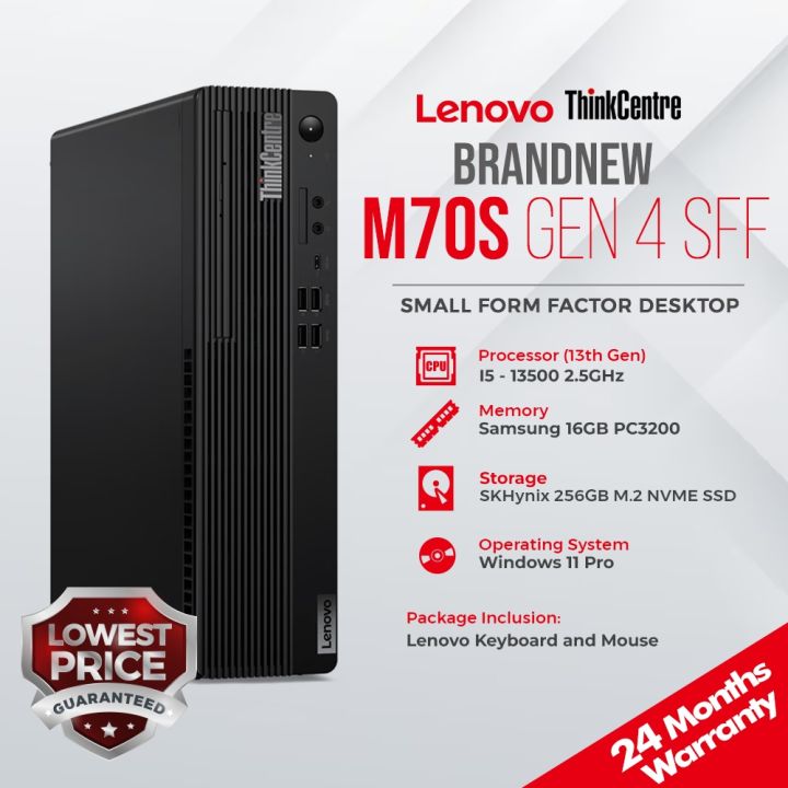 ThinkCentre M70s Gen 5 - Intel® Core™ i3-14100 (P-cores 3.50GHz