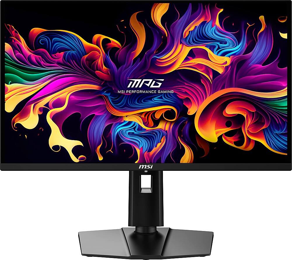 27Inch Metallic Black - OLED Panel; 2560x1440 QHD Resolution; Adaptive Sync; True Black HDR 400; 360Hz Refresh Rate; Tilt, Swivel, Height and Pivot Adjustable