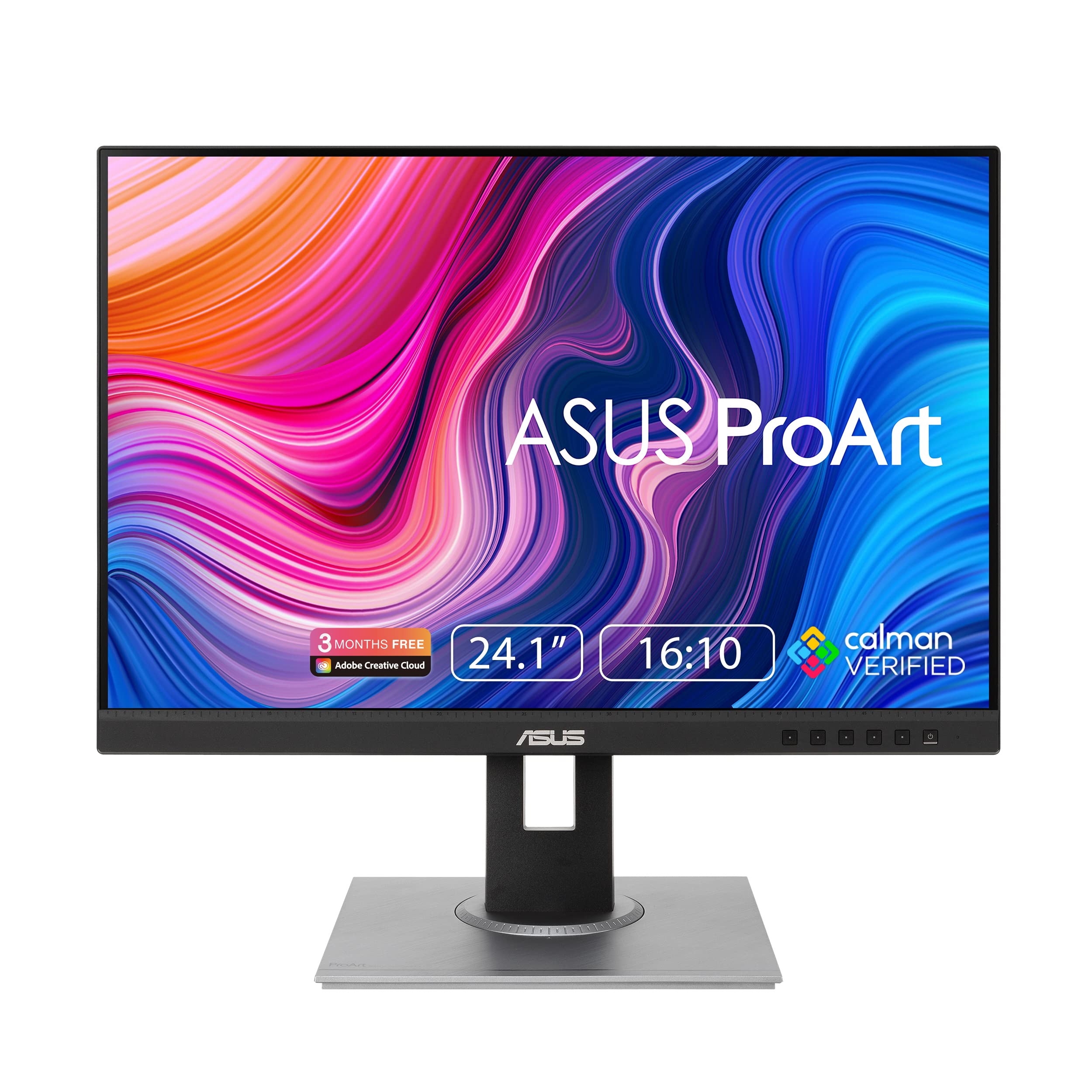 ASUS ProArt Display PA248QV 24.1Inch WUXGA (1920 x 1200) 16:10 Monitor, 100% sRGB/Rec.709 E 2, IPS, DisplayPort HDMI D - Sub, Calman Verified, Eye Care, Anti, glare, Tilt Pivot Swivel Height Adjustable