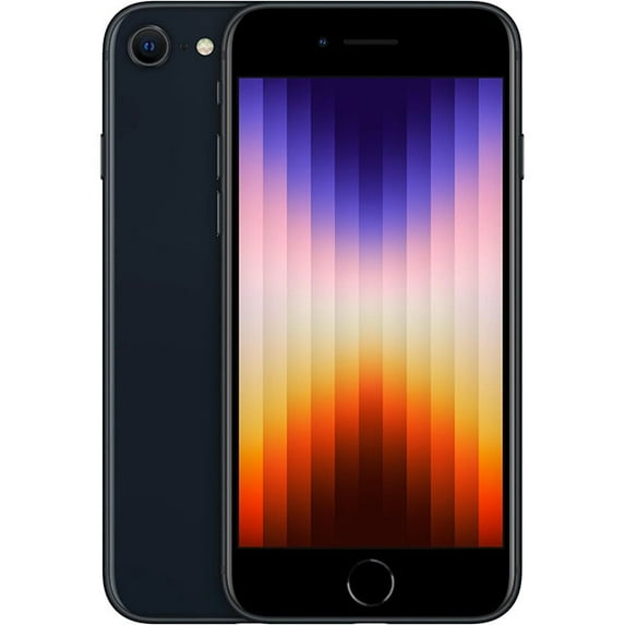Certified Renewed Grade C (Acceptable) Apple iPhone SE (3rd Gen) (A2595) 128GB 4.7 - inch (2022) Midnight, Unlocked, 90day Computerland Warranty Refurb