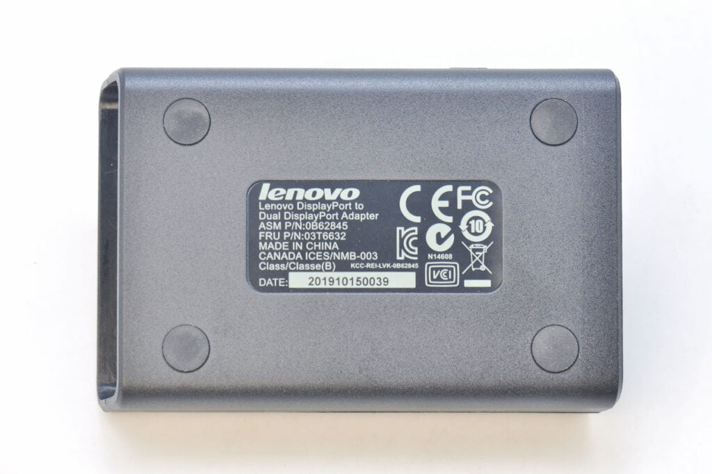 Lenovo DisplayPort to Dual DisplayPort Adapter