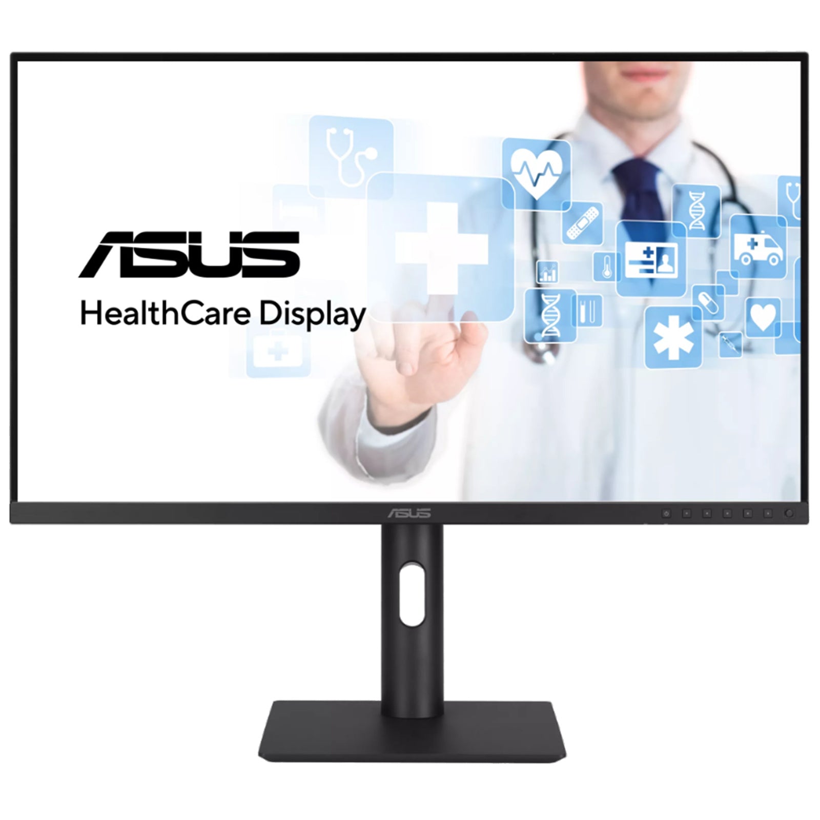 ASUS 27Inch 1440P HealthCare Monitor (HA2741A) 3.6MP (2560 x 1440), IPS, Anti - glare, DICOM Part 14 GSDF, Auto Calibration, USB, C, HDMI, DisplayPort Daisy, chain, Ergonomic Stand, 3 year warranty