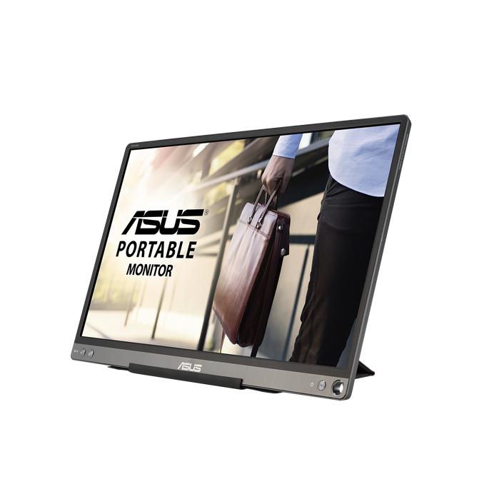 ASUS ZenScreen MB16ACE 15.6Inch Portable USB Type-C Monitor Full HD (1920 x 1080) IPS Eye Care with Lite Smart Case External screen for laptop