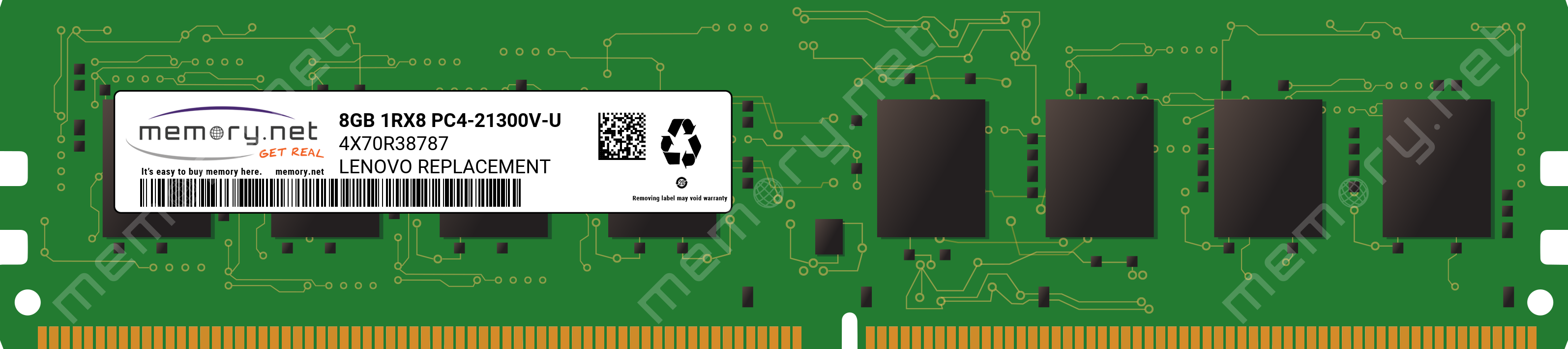 Lenovo 8GB DDR4 2666MHz UDIMM Memory