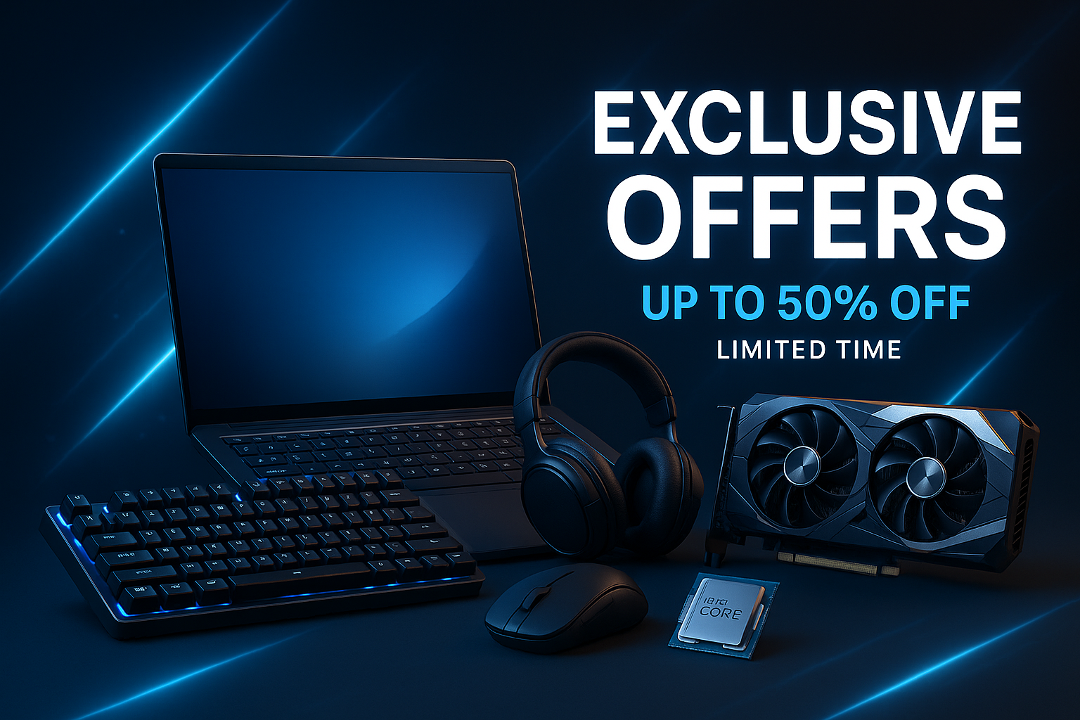 Computer hardwares and accessories excusive offers