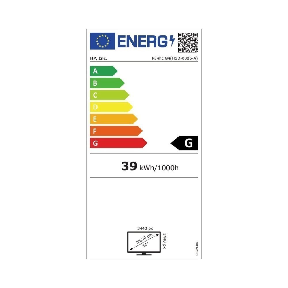 MANUFACTURER RENEWED HP P34HC G4 CURVED DISPLAY 34 INCH.