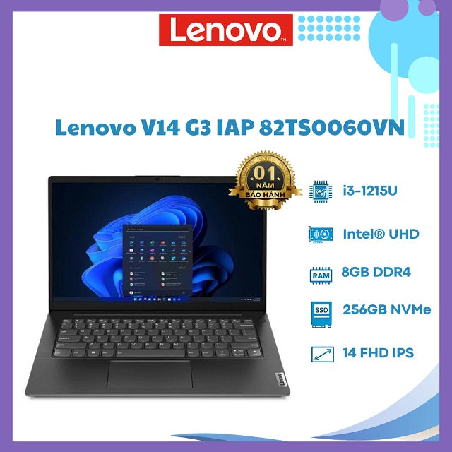 Lenovo V14 G3 IAP - Intel® Core™ i3-1215U (E-cores up to 3.30GHz
