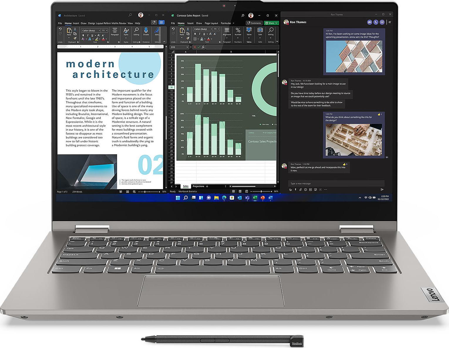 Lenovo ThinkBook 14s Yoga G3 IRU - Intel® Core™ i7-1355U (E-cores up to 3.70GHz