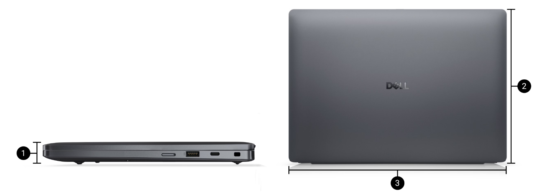 Dell Pro 13 Premium (PA13250) BTX 512 GB TLC SSD E4 Power Cord 1M for US Windows 11 Pro