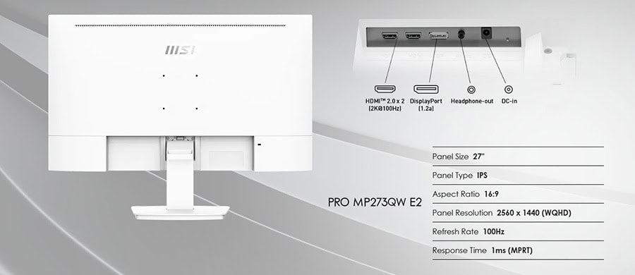 PRO MP273QW E2 - 27Inch, 100 Hz