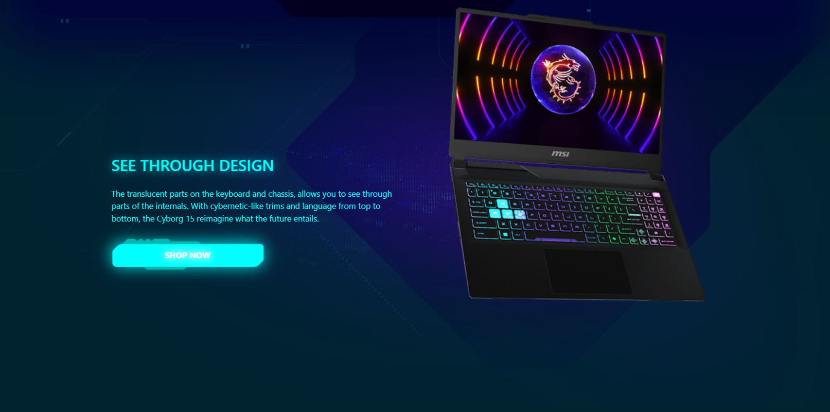 Cyborg 15 A13VE - 2.4GHz, 15.6Inch