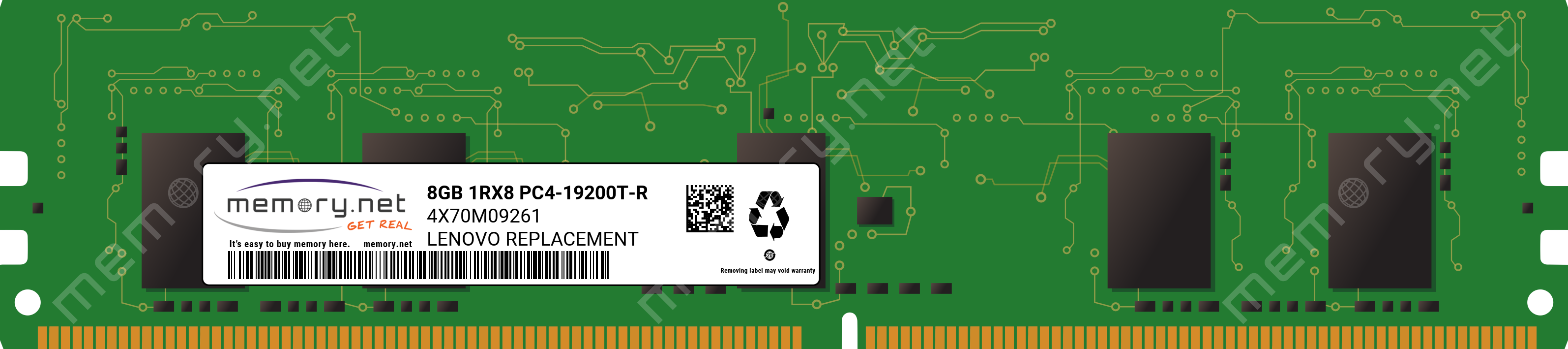 Lenovo 8GB DDR4 2666MHz ECC RDIMM Memory