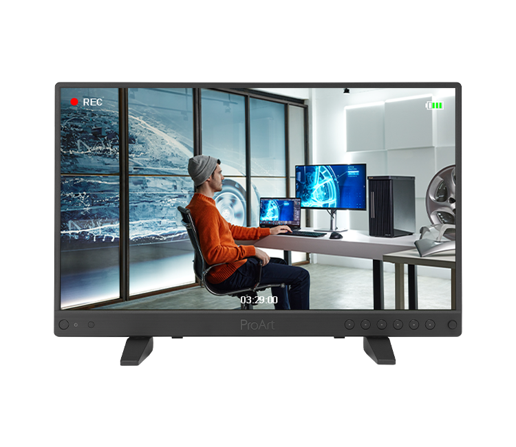 ASUS ProArt Display 15.6 4K HDR SDI Professional Monitor (PA16USV) - UHD (3840 x 2160), IPS, HDR, 10, 100% sRGB/Rec.709, Eless than2, Calman Verified, 12G, SDI, HDMI, USB
