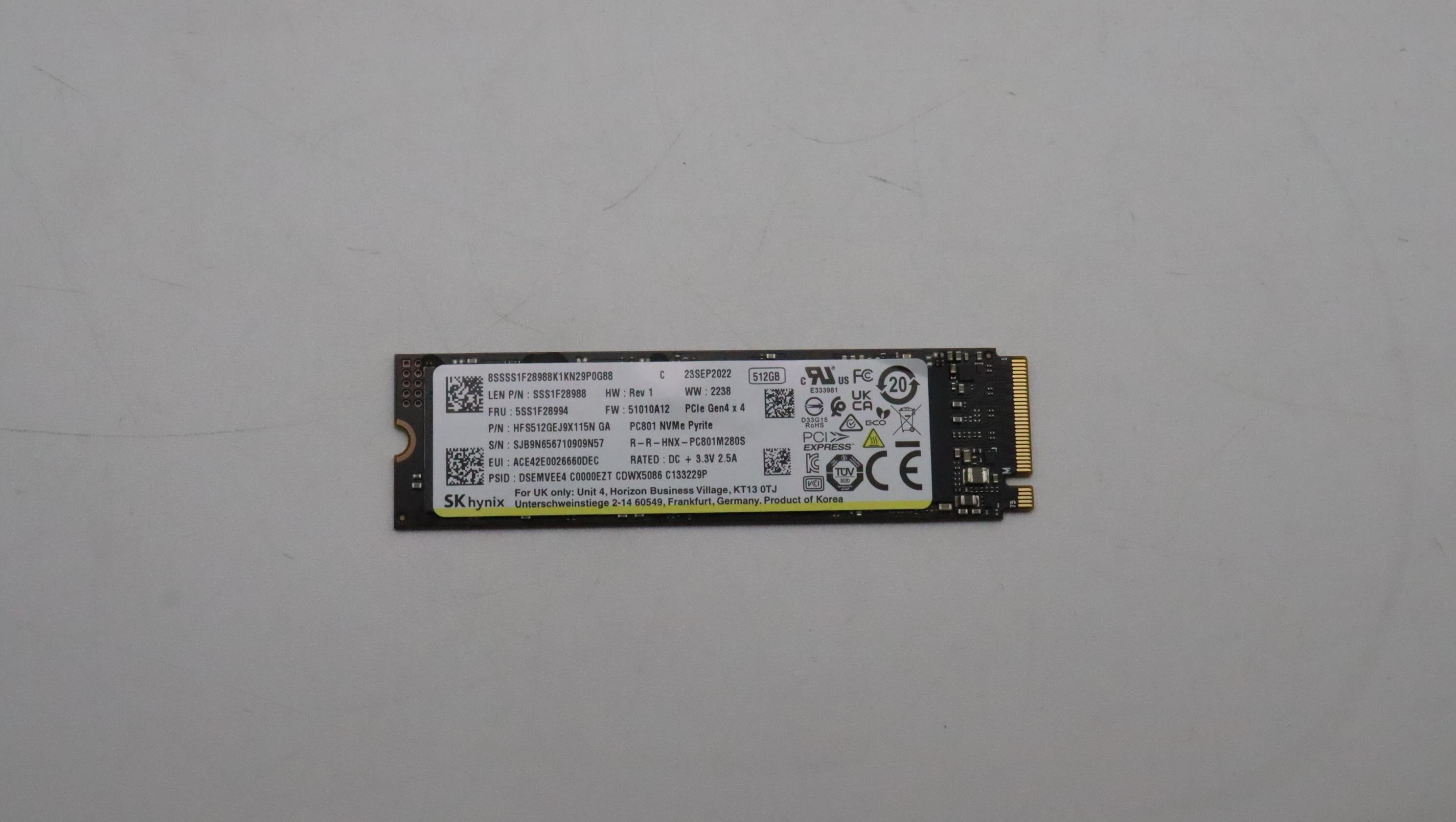ThinkPad 256GB PCIe - 2"