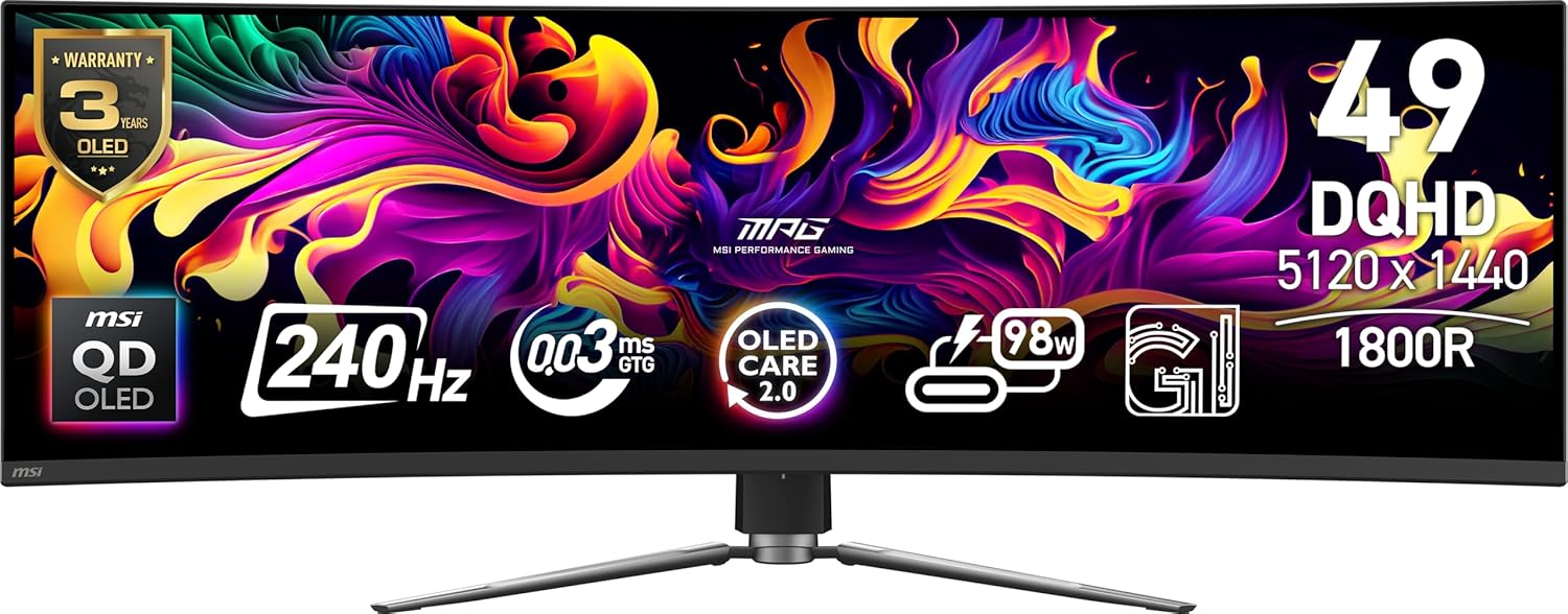 MPG 491CQPX QD - Display Diagonal Size: 49Inch, 240 Hz