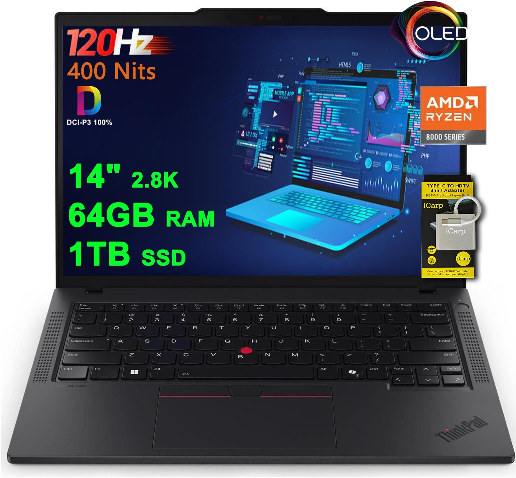 ThinkPad T14 AMD - 14", 32GB, 1TB SSD