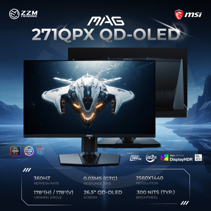 MAG 272QPW QD - OLED X28, Flat, 2560 x 1440