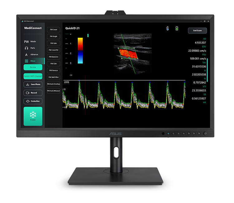ASUS 32Inch OLED HealthCare Monitor (HA3281A) - 8MP (3840 x 2160), DICOM Part 14 GSDF, DICOM Preset, Built, in Motorized Colorimeter, Auto Calibration, JND 10%, Anti, glare, USB