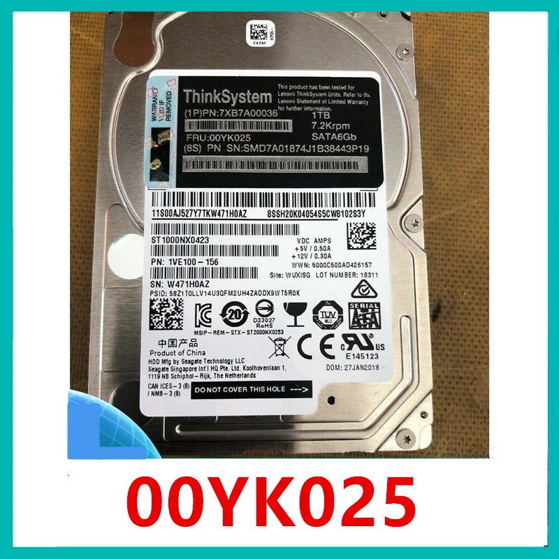 Lenovo 500GB 7200rpm 2.5” 6Gbps SATA Hard Drive