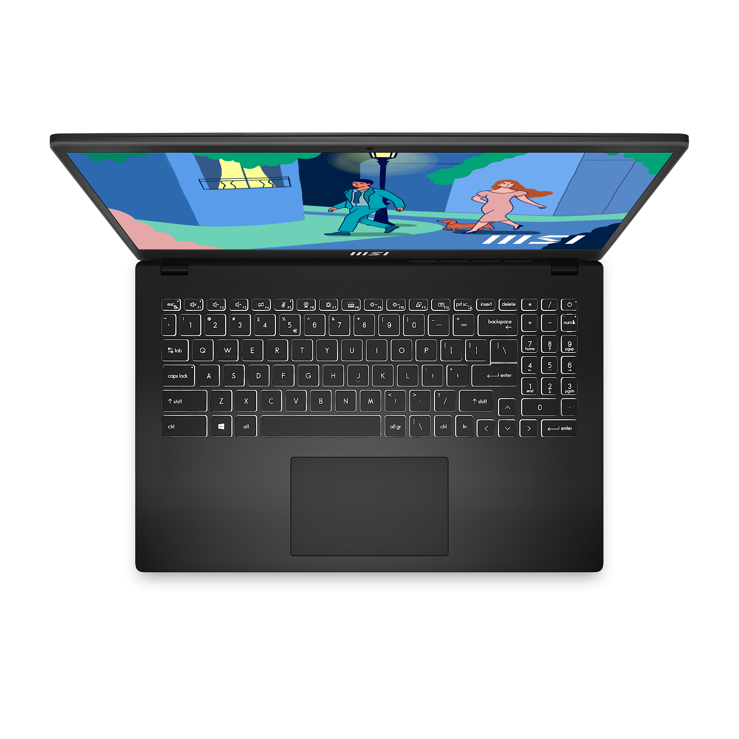 MSI Modern 15 15.6in Ultra Thin and Light Professional Laptop Intel Core i5-10210U UMA 8GB DDR4 256GB NVMe SSD Win10 Pro