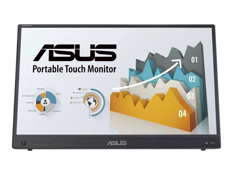ASUS ZenScreen Touch 16Inch USB - C Portable monitor (MB16AMTR), Full HD, IPS, Built, in Battery, Kickstand, Tripod socket, Eye Care, Compatible with Laptops, Smartphones and Game Consoles, 3 yr warranty