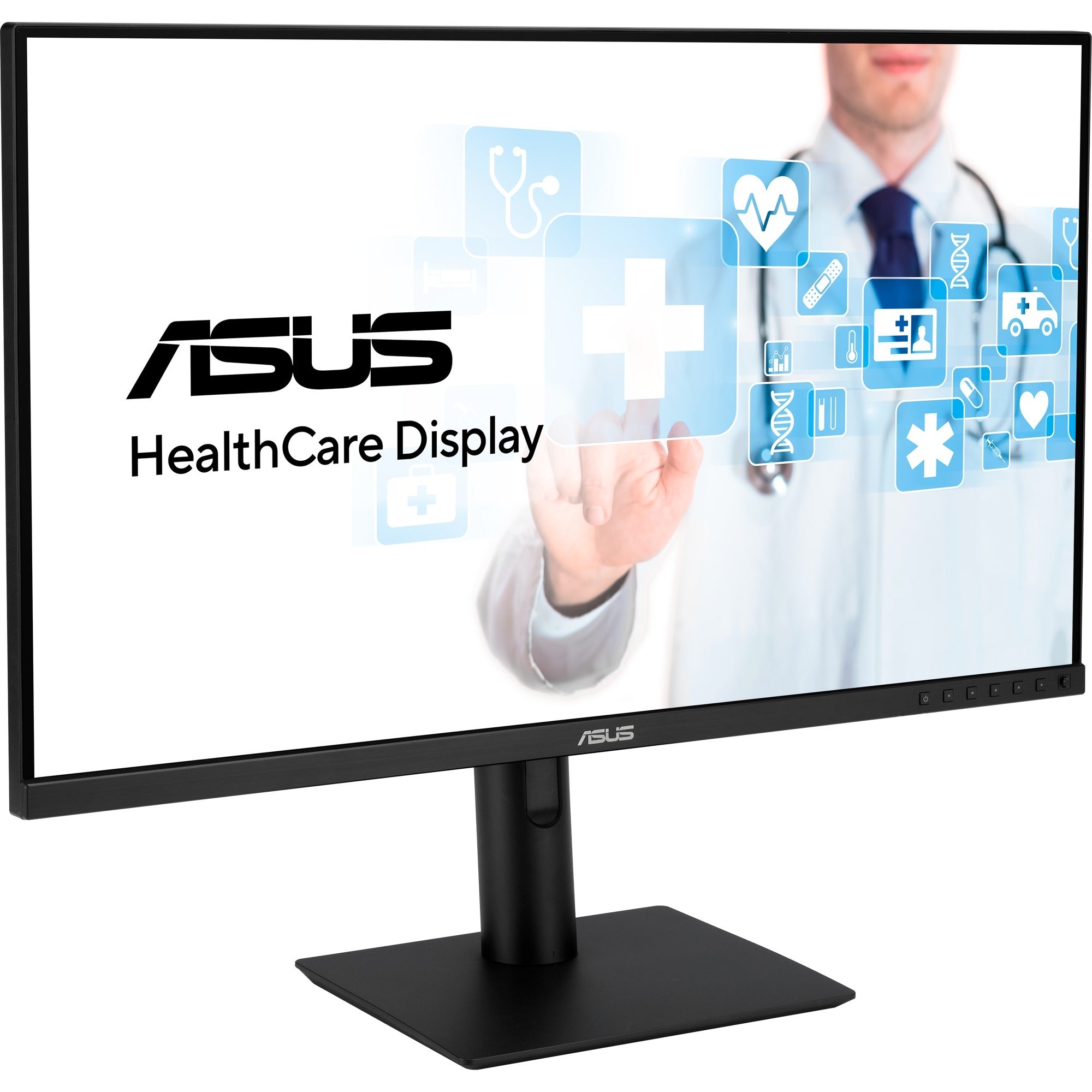 ASUS 27Inch 1440P HealthCare Monitor (HA2741A) 3.6MP (2560 x 1440), IPS, Anti - glare, DICOM Part 14 GSDF, Auto Calibration, USB, C, HDMI, DisplayPort Daisy, chain, Ergonomic Stand, 3 year warranty