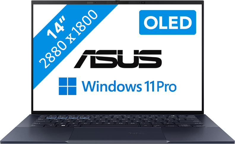 ExpertBook: ASUS ExpertBook/BLACK/14.0 WQXGA+(WQ+) non-Touch/CORE 7 150U/32GB/Intel UMA/1TB/WIN11 PRO