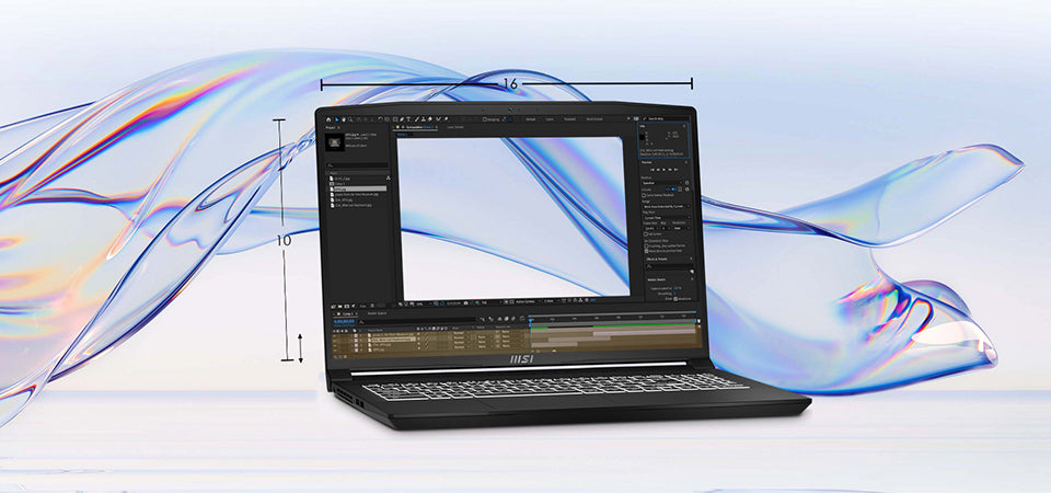 MSI CREATOR M16 16IN 16X10 60HZ QHD+ CONTENT CREATION LAPTOP INTEL CORE I9-13900H RTX 4050 64GB 2TB NVME SSD WIN 11 PRO