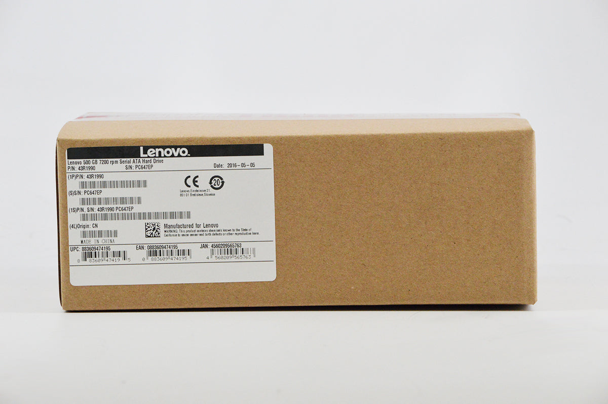 Lenovo 500GB 7200rpm 2.5” 6Gbps SATA Hard Drive