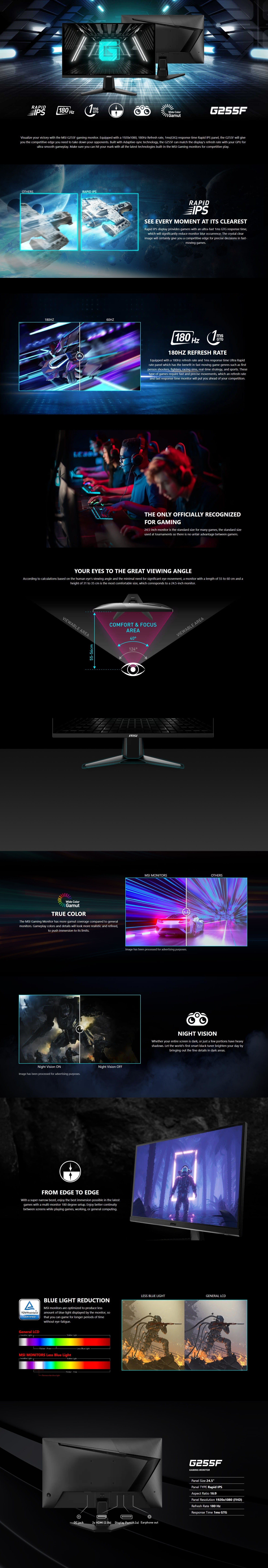 25Inch RAPID IPS 1920 X 1080 (FHD)