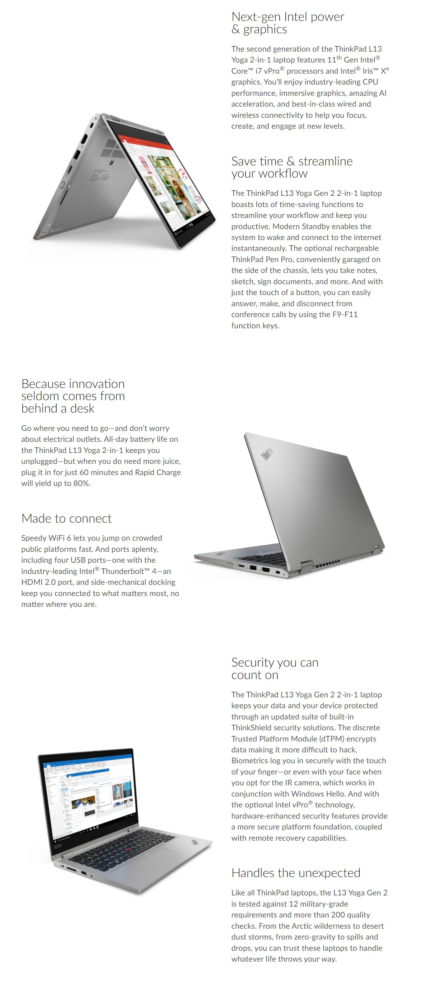 ThinkPad L13 Yoga - 13", 8GB, 256GB SSD