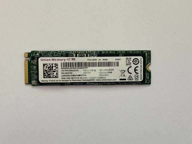 Lenovo 512GB PCIe NVMe M.2 SSD