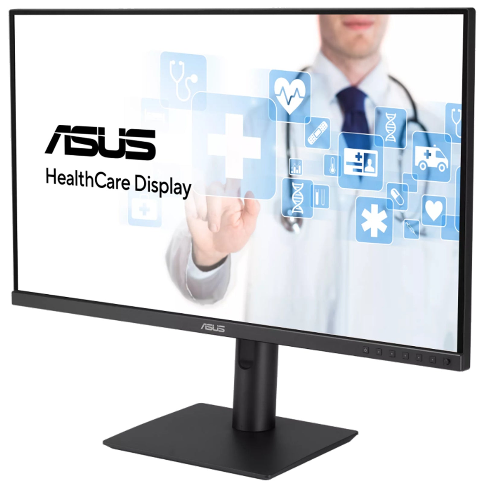ASUS 27Inch 1440P HealthCare Monitor (HA2741A) 3.6MP (2560 x 1440), IPS, Anti - glare, DICOM Part 14 GSDF, Auto Calibration, USB, C, HDMI, DisplayPort Daisy, chain, Ergonomic Stand, 3 year warranty