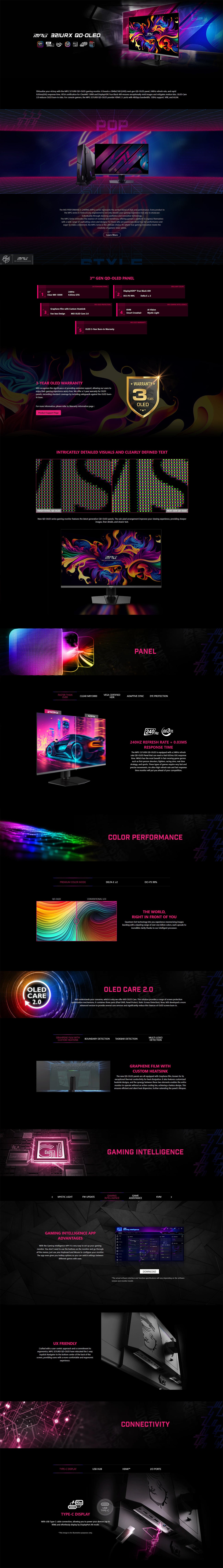 MSI MPG 321URXW QD - 31.5Inch