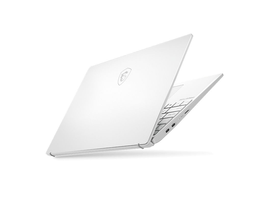 MSI Prestige 14 White 14 Ultra Thin and Light Professional Laptop Intel Core i7 - Q 16GB DDR4 512GB NVMe SSD Win10Pro