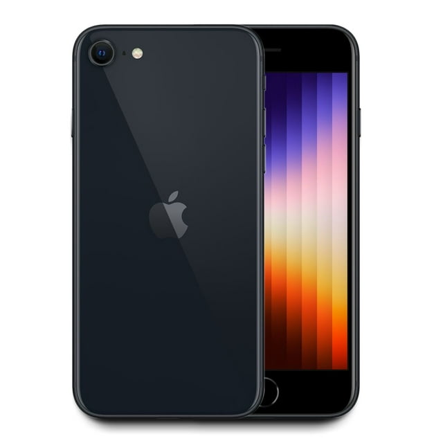 Certified Renewed Grade C (Acceptable) Apple iPhone SE (3rd Gen) (A2595) 128GB 4.7 - inch (2022) Midnight, Unlocked, 90day Computerland Warranty Refurb