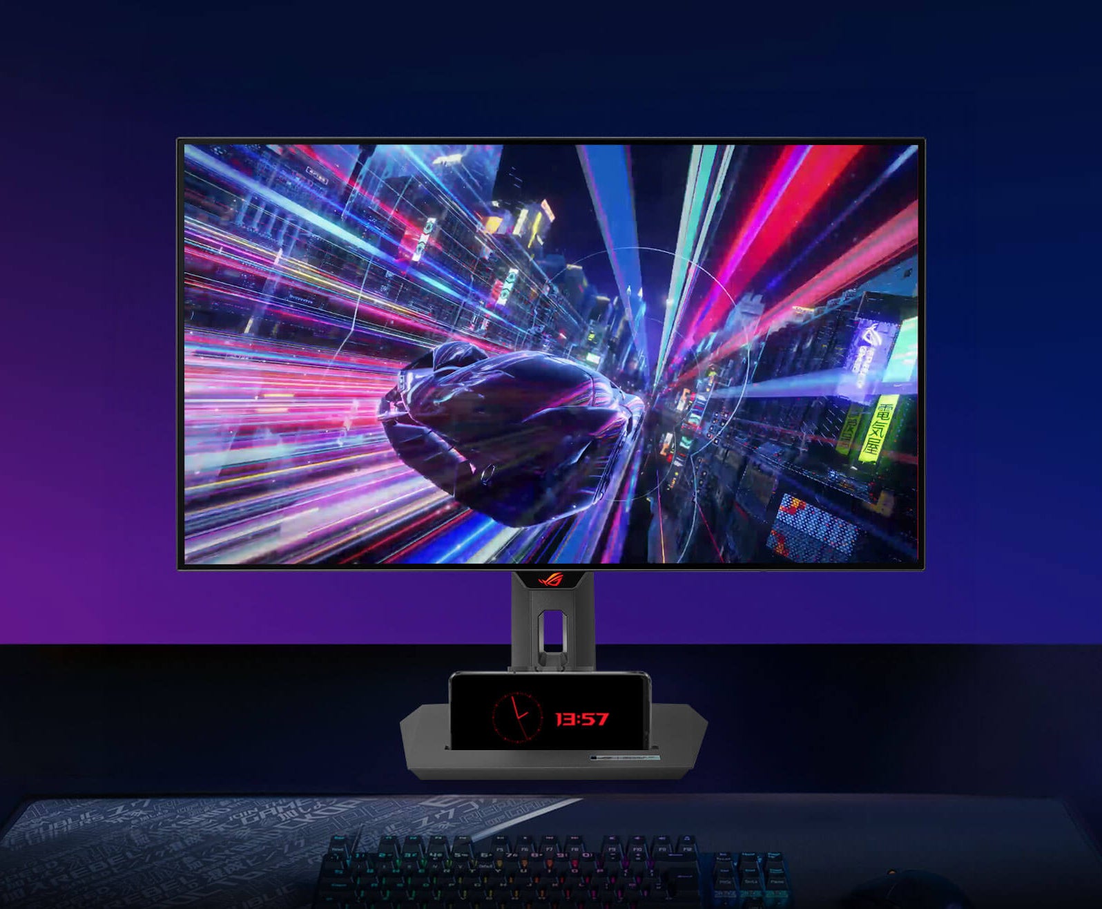ASUS ROG Strix 27Inch 1440P OLED Gaming Monitor (XG27AQDMG) - QHD, Glossy OLED, 240Hz, 0.03ms, Custom Heatsink, Anti