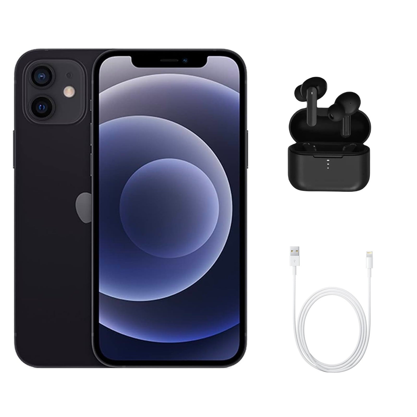 Certified Renewed Grade C (Acceptable) Apple iPhone 12 (A2172) 256GB 6.1 - inch (2020) Black, Unlocked, 90day Computerland Warranty Refurb