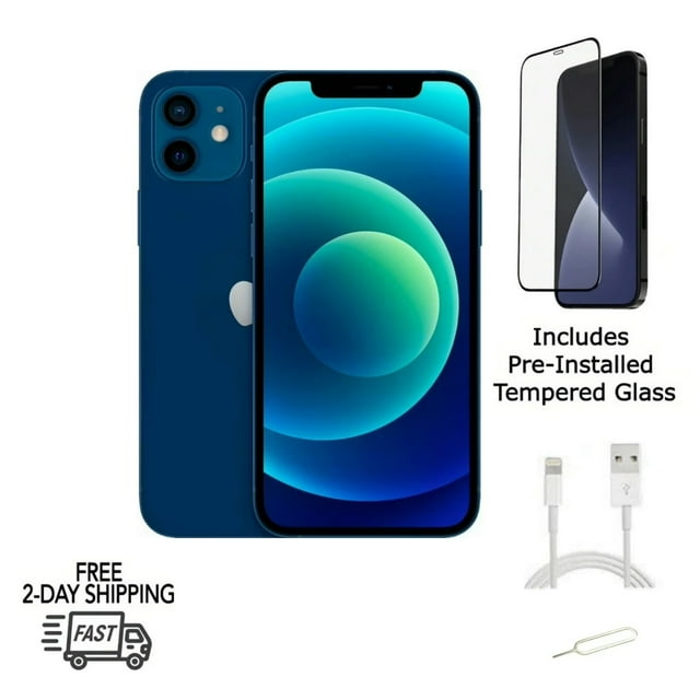 Certified Renewed Grade C (Acceptable) Apple iPhone 12 Mini (A2176) 128GB 5.4 - inch (2020) Blue, Unlocked, 90day Computerland Warranty Refurb