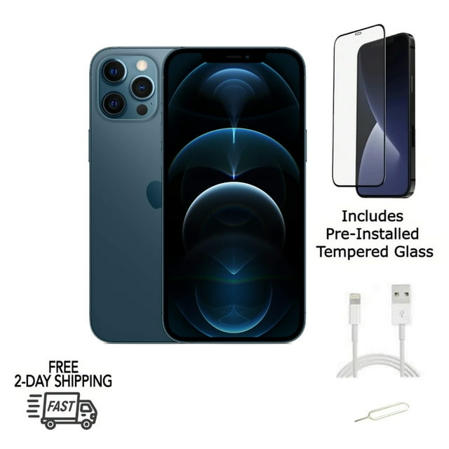 Certified Renewed Grade C (Acceptable) Apple iPhone 12 Pro (A2341) 128GB 6.1 - inch (2020) Pacific Blue, Unlocked, 90day Computerland Warranty Refurb