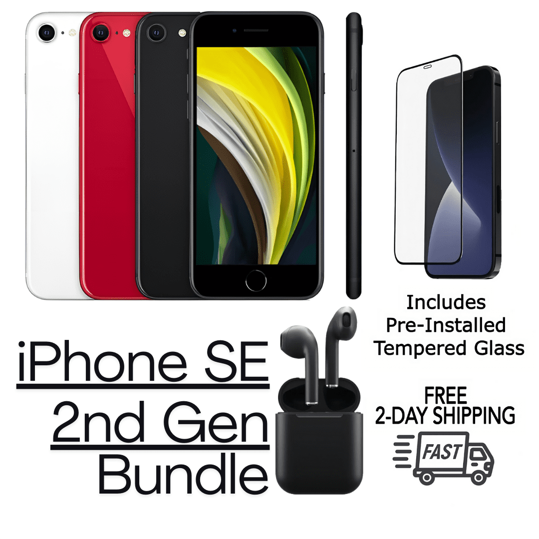 Certified Renewed Grade C (Acceptable) Apple iPhone SE (2nd Gen) (A2275) 64GB 4.7 - inch (2020) Black, Unlocked, 90day Computerland Warranty Refurb