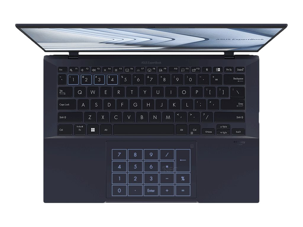 ExpertBook: ASUS ExpertBook/BLACK/14.0 WQXGA+(WQ+) non-Touch/CORE 7 150U/16GB/Intel UMA/512GB/WIN11 PRO