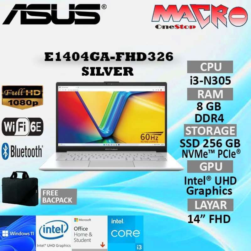 BR Series: ASUS BR Series/GREY/14.0 FHD Touch(GF2)/I3-N305/16GB/Intel UMA/256GB/WIN11 PRO (ACADEMIC)