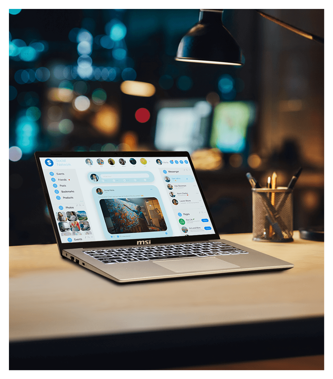 Modern 14 - Intel - Core i3 - 1115G4 - 3GHz - 8GB - DDR4 - 14Inch - 1920 x 1080 - No Touch Screen - 512GB SSD