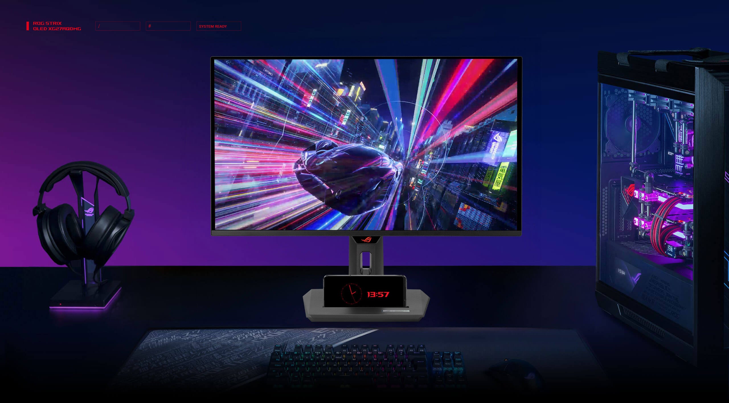 ASUS ROG Strix 27Inch 1440P OLED Gaming Monitor (XG27ACDNG) - OLED, QHD (2560 x 1440), 360Hz, 0.03ms, Custom Heatsink, OLED Care+, G