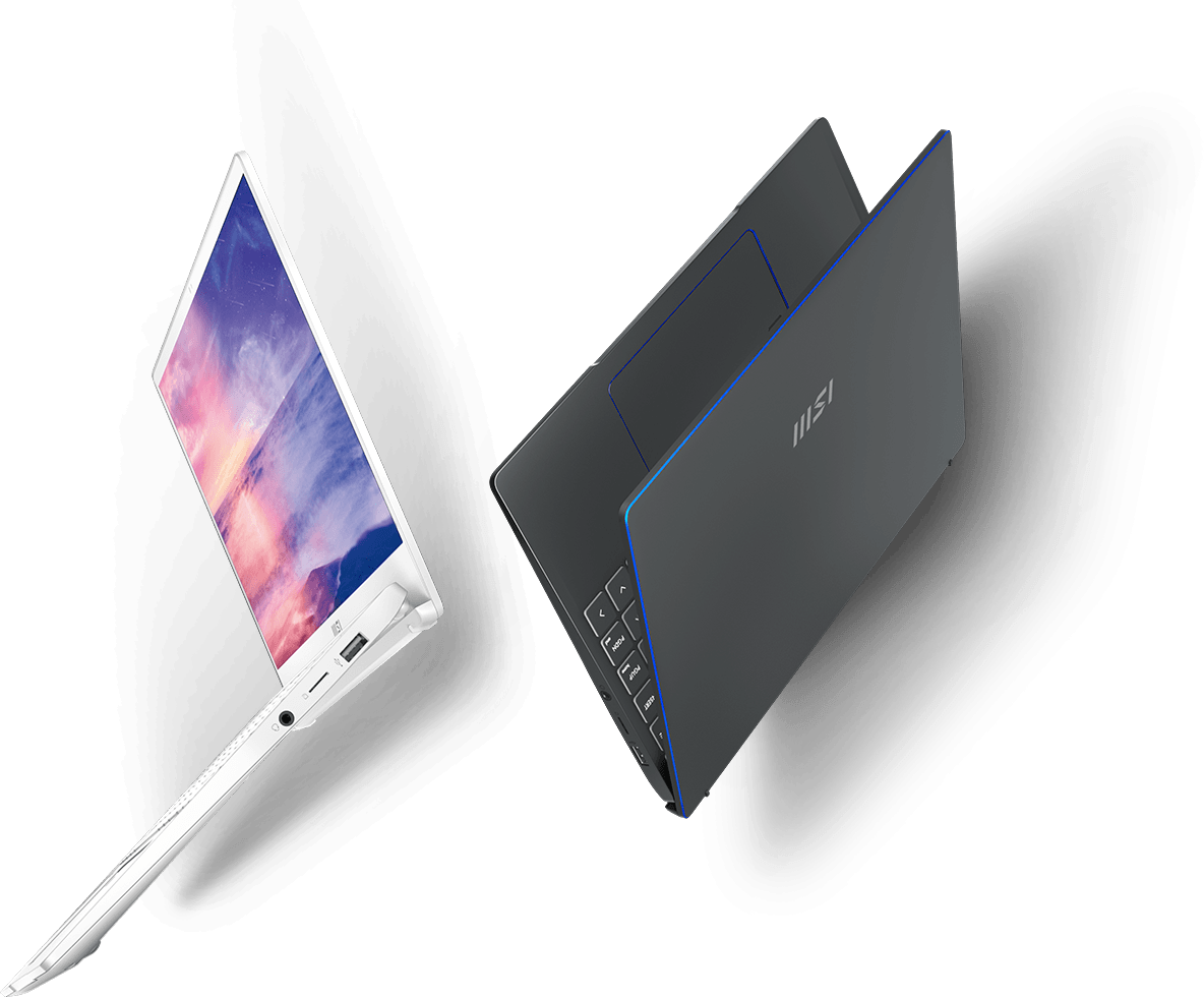 MSI Prestige 14 White 14 Ultra Thin and Light Professional Laptop Intel Core i7 - Q 16GB DDR4 512GB NVMe SSD Win10Pro